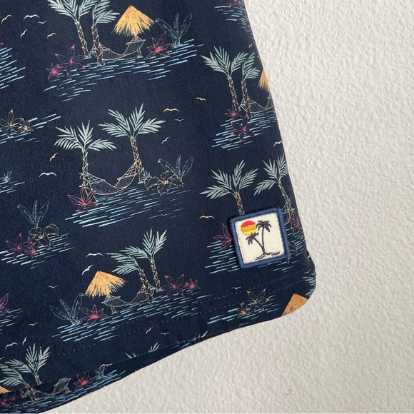 Marine Layer Beachy Palm Print Cordonado Swim Trucks Board Shorts - Picture 7 of 7